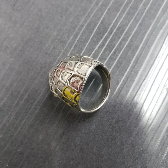 1/$10 2/$15 Men's size 10 Silver-tone Spider Web Skull Ring Fashion Jewelry - Picture 2 of 5